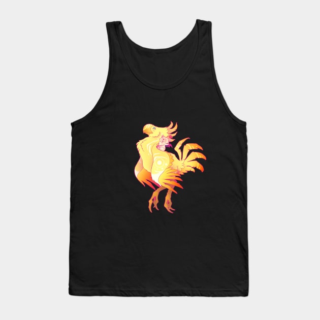 Moogle and Chocobo Sunrise Tank Top by charamath